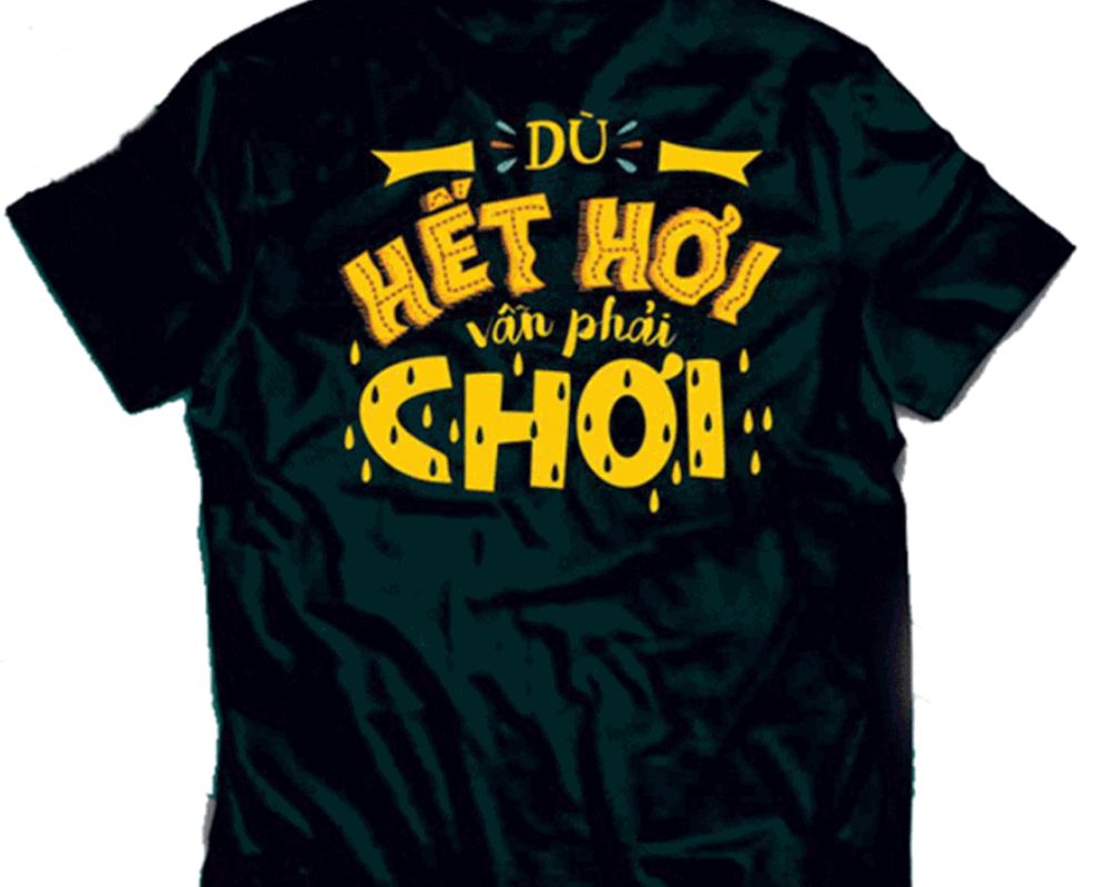 Mẫu chữ in áo đẹp